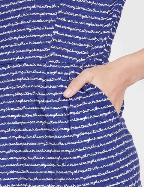 Phoebe Jersey Dress - Greek Blue Postcard Phoebe Jersey Dress - Greek Blue Postcard