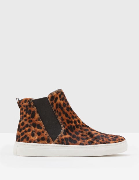 Josie High Top Sneakers - Tan Leopard Josie High Top Sneakers - Tan Leopard