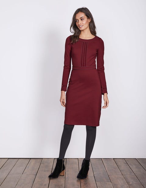 Gisele Ponte Dress - Wine Gisele Ponte Dress - Wine