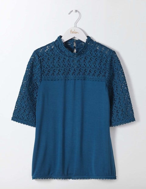 Shop now ► Seraphina Lace Top Blue Women