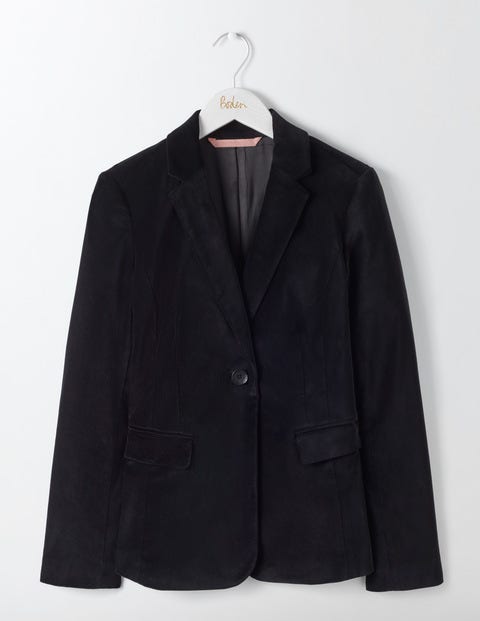 Velvet Emilia Blazer - Black Velvet Emilia Blazer - Black