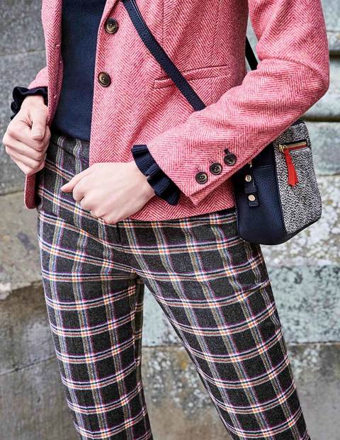 Elizabeth British Tweed Blazer - Pink Herringbone Elizabeth British Tweed Blazer - Pink Herringbone