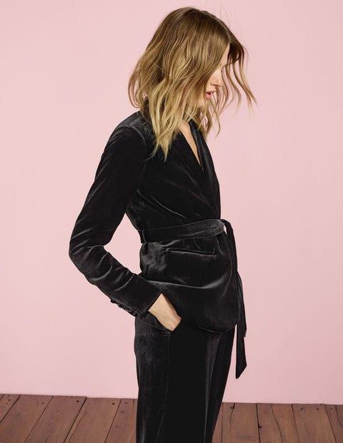 Roberta Velvet Jacket - Black Roberta Velvet Jacket - Black
