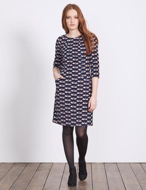 Christina Cord Dress - Navy Milkshake Swan Christina Cord Dress - Navy Milkshake Swan