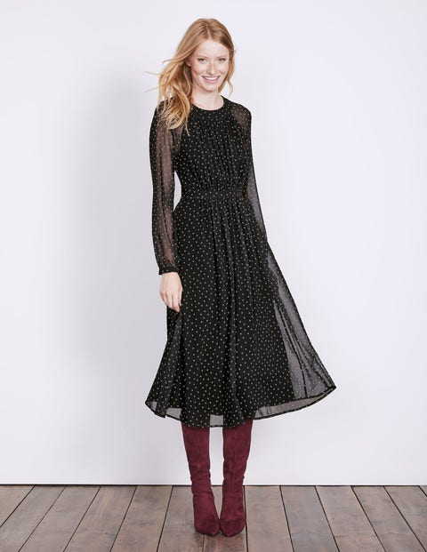 Erica Dress - Black Polka Dot Erica Dress - Black Polka Dot