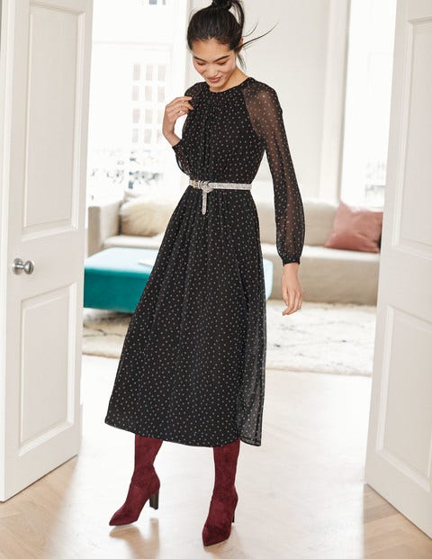 Erica Dress - Black Polka Dot Erica Dress - Black Polka Dot
