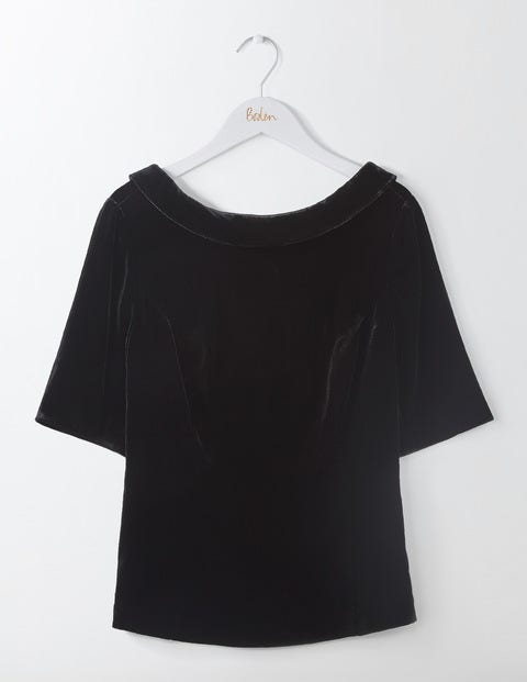 Velvet Martha Top - Black Velvet Martha Top - Black