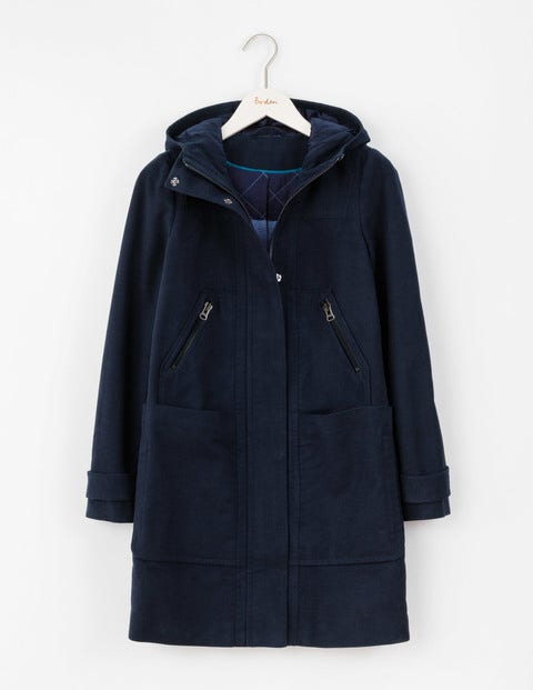 Moleskin Duffle Coat - Navy Moleskin Duffle Coat - Navy