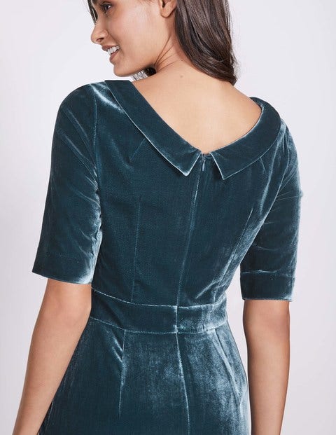 Velvet Martha Dress - Ink Pot Velvet Martha Dress - Ink Pot