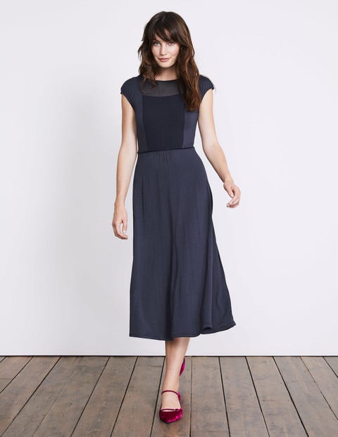 Delilah Jersey Dress - Navy Delilah Jersey Dress - Navy