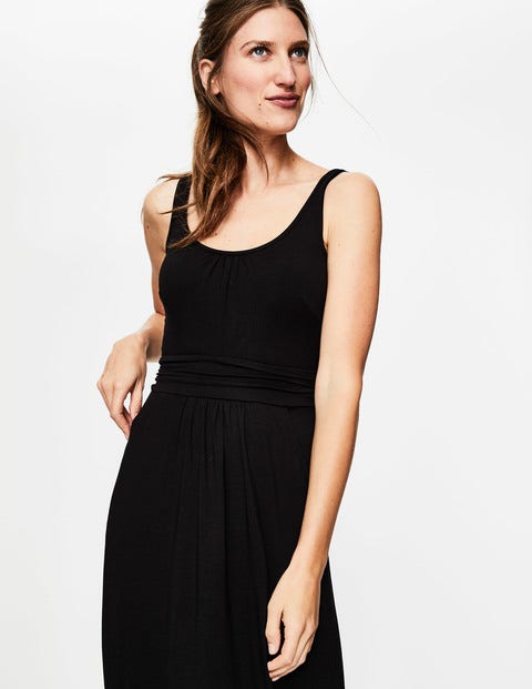 Diana Jersey-Maxikleid - Schwarz Diana Jersey-Maxikleid - Schwarz