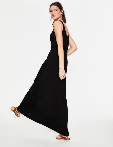 Diana Jersey-Maxikleid - Schwarz Diana Jersey-Maxikleid - Schwarz