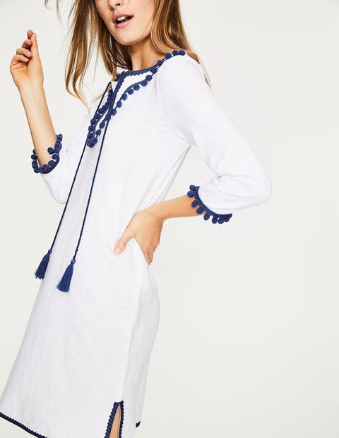 Kasia Jersey Tunic - White Kasia Jersey Tunic - White