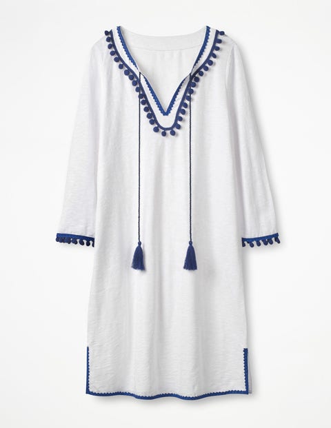 Kasia Jersey Tunic - White Kasia Jersey Tunic - White