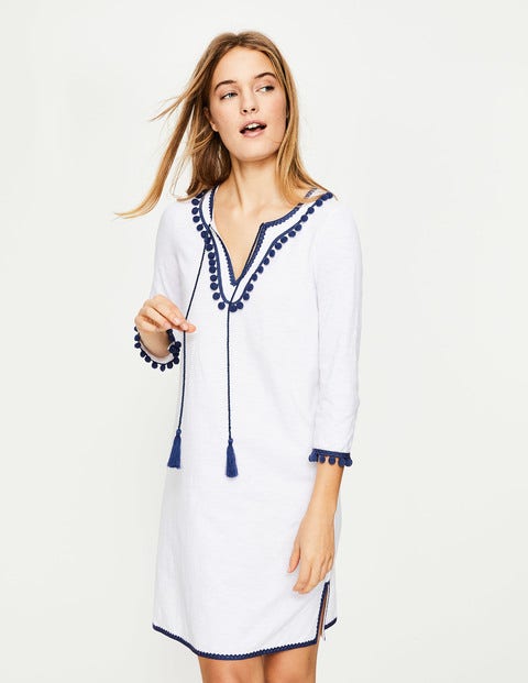 Kasia Jersey Tunic - White Kasia Jersey Tunic - White