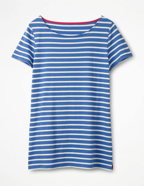 Short Sleeve Breton - Soft Blue/Ivory Short Sleeve Breton - Soft Blue/Ivory