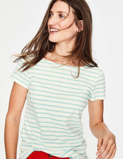 Short Sleeve Breton - Ivory/Ripple Short Sleeve Breton - Ivory/Ripple