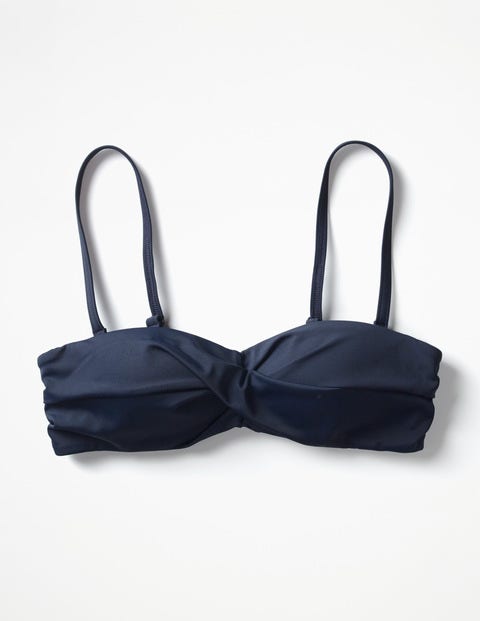 Amalfi Bandeau Bikini Top - Navy