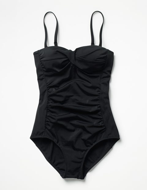 Amalfi Bandeau Swimsuit - Black Amalfi Bandeau Swimsuit - Black