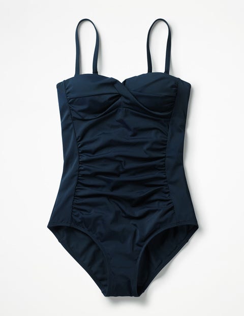 Amalfi Bandeau Swimsuit - Navy Amalfi Bandeau Swimsuit - Navy