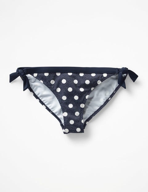Tie Bikini Bottoms - Navy/Ivory Spot Tie Bikini Bottoms - Navy/Ivory Spot