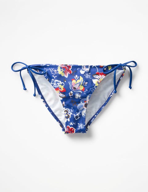String Bikini Bottoms - Blue Multi Floral String Bikini Bottoms - Blue Multi Floral