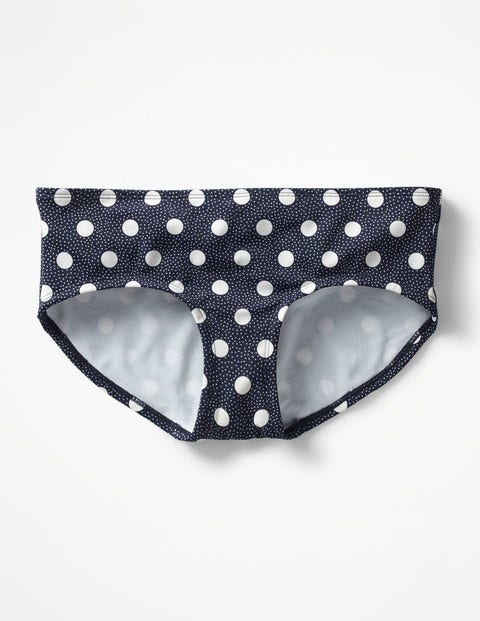 Mix & Match Bikini Shorts - Navy/Ivory Spot Mix & Match Bikini Shorts - Navy/Ivory Spot
