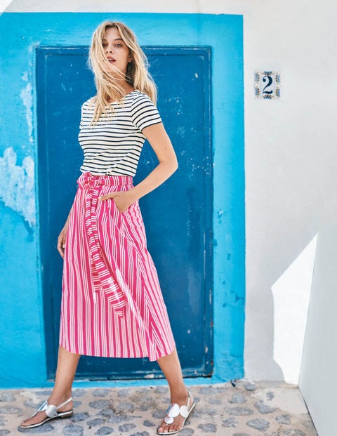 Kiera Rock - Pink mit Streifen in Ecru Kiera Rock - Pink mit Streifen in Ecru