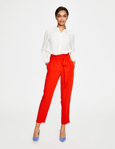 Melina Paperbag Pants - Red Pop Melina Paperbag Pants - Red Pop