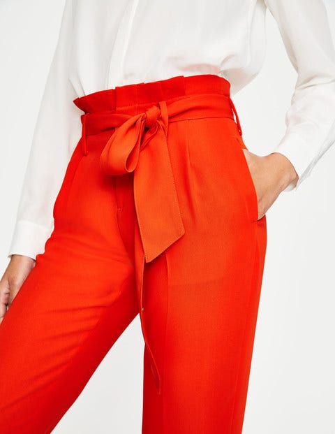 Melina Paperbag Pants - Red Pop Melina Paperbag Pants - Red Pop