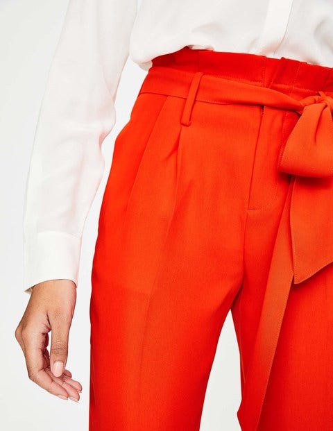 Melina Paperbag Pants - Red Pop Melina Paperbag Pants - Red Pop