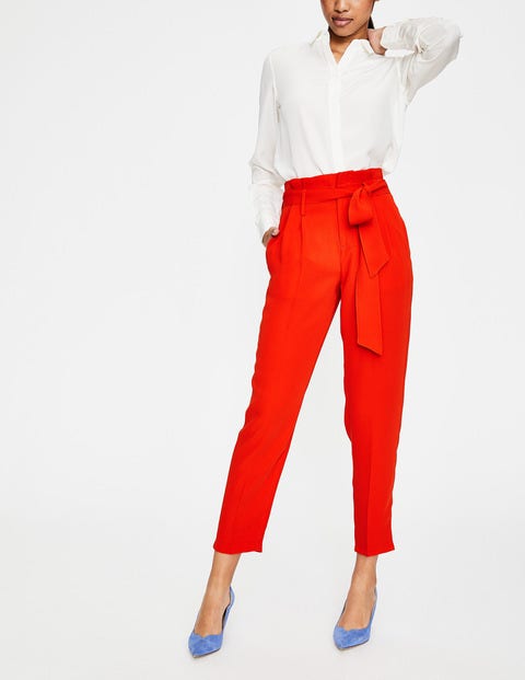 Melina Paperbag Pants - Red Pop Melina Paperbag Pants - Red Pop