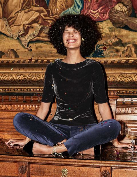 Velvet Martha Top - Black Velvet Martha Top - Black