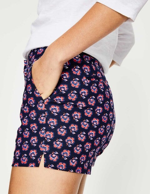 Richmond Shorts - Navy, Woodblock Floral Richmond Shorts - Navy, Woodblock Floral