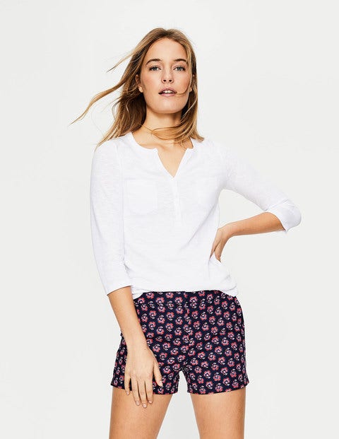 Richmond Shorts - Navy, Woodblock Floral Richmond Shorts - Navy, Woodblock Floral