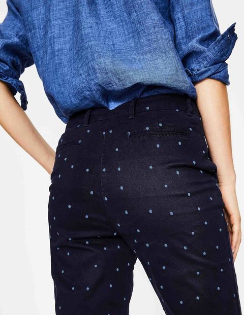 Rachel Chinohose - Navy/Blassblau, Getupft Rachel Chinohose - Navy/Blassblau, Getupft