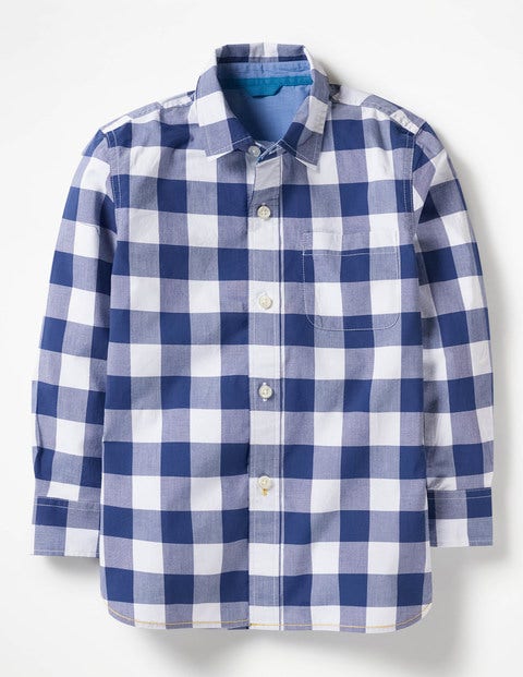 Laundered Shirt - Starboard Blue Gingham Laundered Shirt - Starboard Blue Gingham