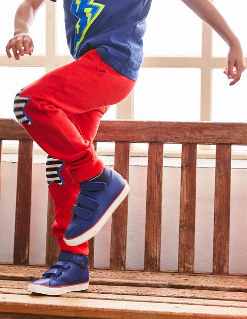 Appliqué Sweatpants - Salsa Red Stars Appliqué Sweatpants - Salsa Red Stars