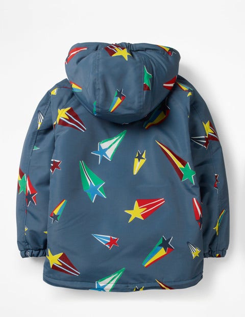 Sherpa-Lined Anorak - Robot Blue Superstar Sherpa-Lined Anorak - Robot Blue Superstar