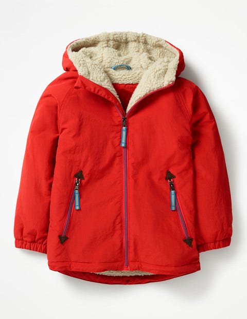 Anorak Mit Sherpa-Futter - Salsarot Anorak Mit Sherpa-Futter - Salsarot