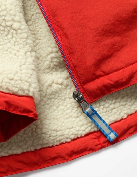 Anorak Mit Sherpa-Futter - Salsarot Anorak Mit Sherpa-Futter - Salsarot
