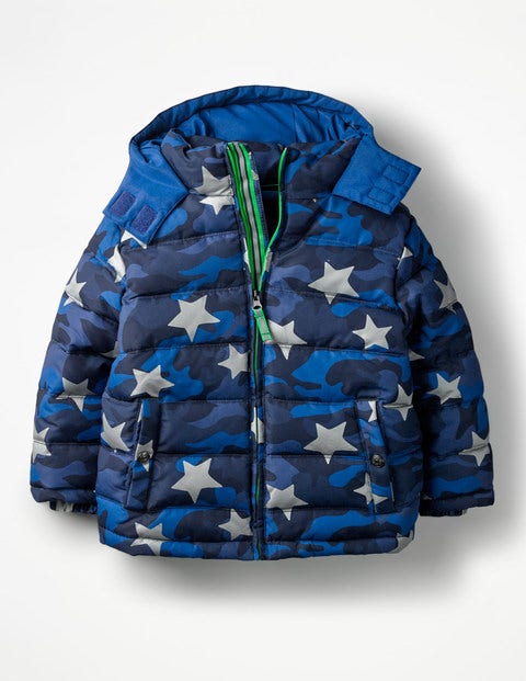 High Visibility Padded Jacket - School Navy Camouflage Star High Visibility Padded Jacket - School Navy Camouflage Star