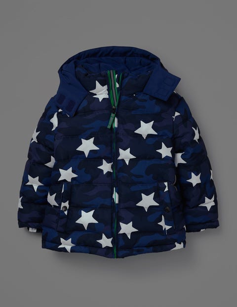 High Visibility Padded Jacket - School Navy Camouflage Star High Visibility Padded Jacket - School Navy Camouflage Star