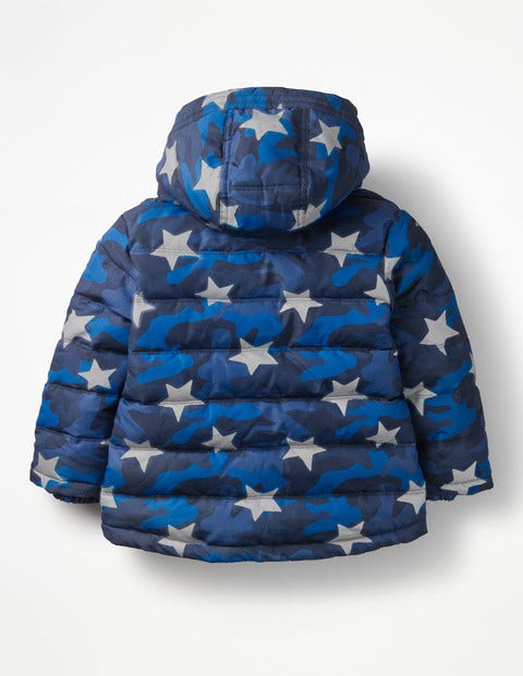 High Visibility Padded Jacket - School Navy Camouflage Star High Visibility Padded Jacket - School Navy Camouflage Star
