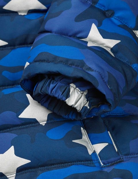 High Visibility Padded Jacket - School Navy Camouflage Star High Visibility Padded Jacket - School Navy Camouflage Star
