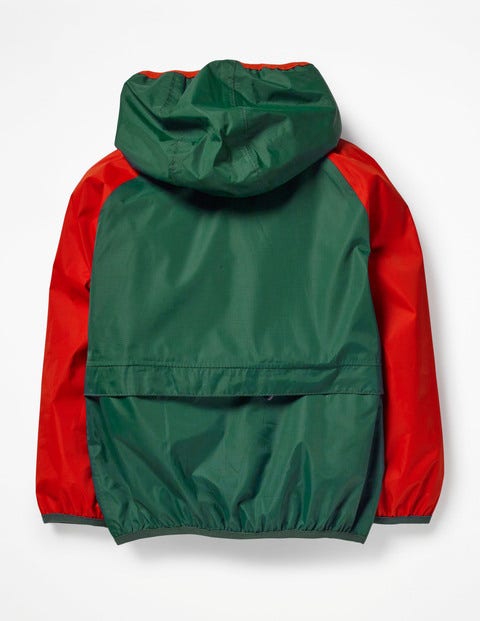 Packaway Waterproof Jacket - Scots Pine Green/Salsa Red Packaway Waterproof Jacket - Scots Pine Green/Salsa Red