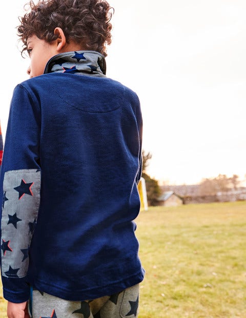Langärmliges Poloshirt Aus Piqué - Segelblau Langärmliges Poloshirt Aus Piqué - Segelblau