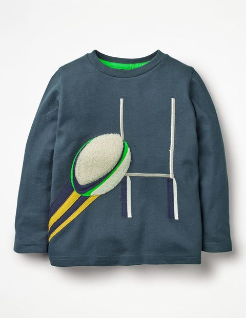 Bouclé Sports T-Shirt - Robot Blue Rugby Bouclé Sports T-Shirt - Robot Blue Rugby