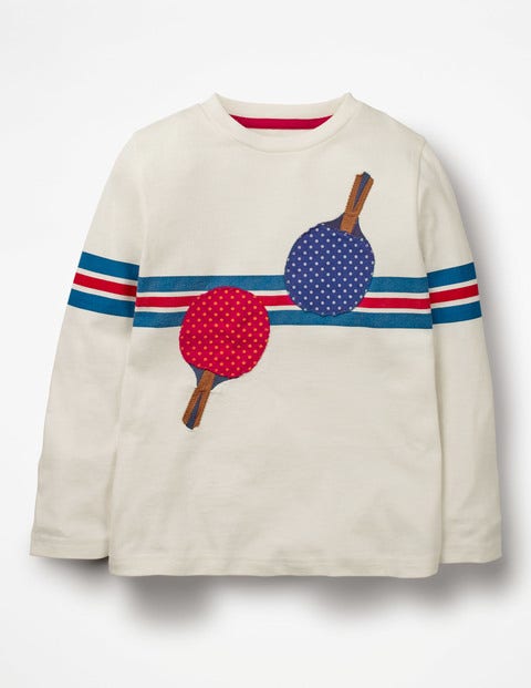 Stripy Sports T-Shirt - Ecru Ping Pong Stripy Sports T-Shirt - Ecru Ping Pong