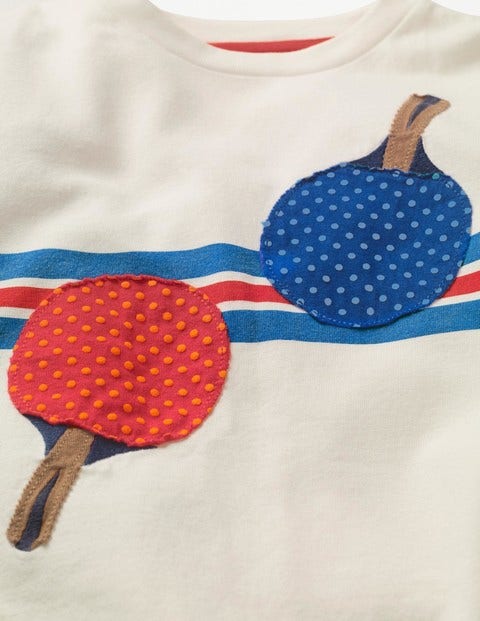 Stripy Sports T-Shirt - Ecru Ping Pong Stripy Sports T-Shirt - Ecru Ping Pong
